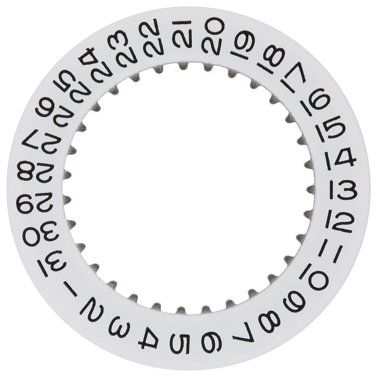 Date indicator (white) *generic* Rolex part no. 3135-16200