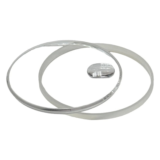25-295C Sapphire crystal w. 2,3mm gasket for Rolex 16200, 18038, 18039